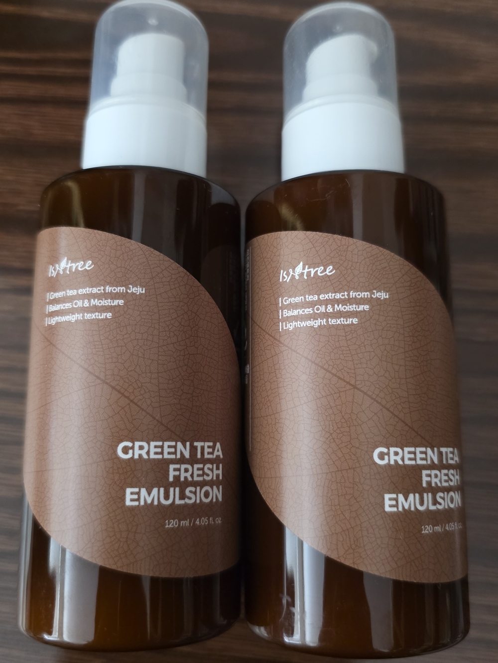Isntree Green Tea Fresh Emulsion - 2x 120 ml